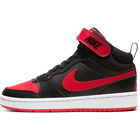 nike court borough zwart rood|nike court borough mid 2.